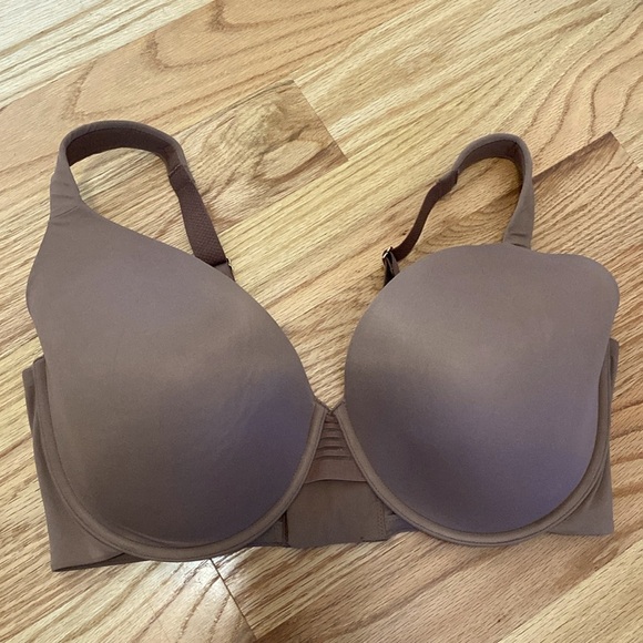NWOT JoySpun T Shirt BRA Women's Plus size 40DDD Underwire Full Coverage Brown - Picture 2 of 7